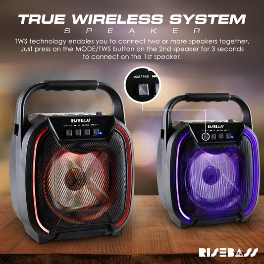 8-inch Wireless Bluetooth Speaker w/ TWS Function-4